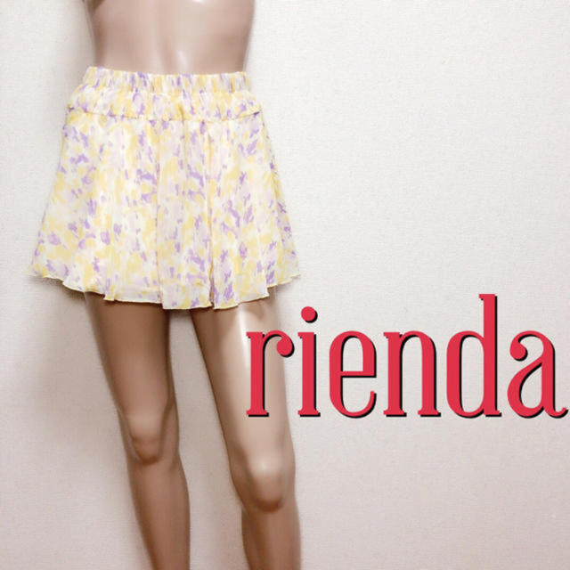 rienda(リエンダ)のふわふわ♪リエンダ お出かけシフォン スカートパンツ♡ワンウェイ セシルマクビー レディースのスカート(ミニスカート)の商品写真