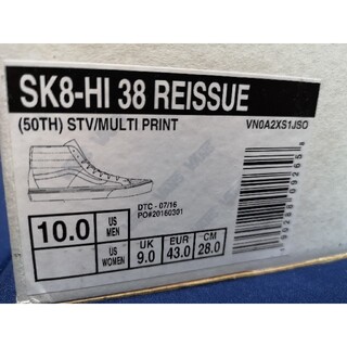 【☀️】VANS（バンズ）SK8-HI 38 Relssue 50周年モデル