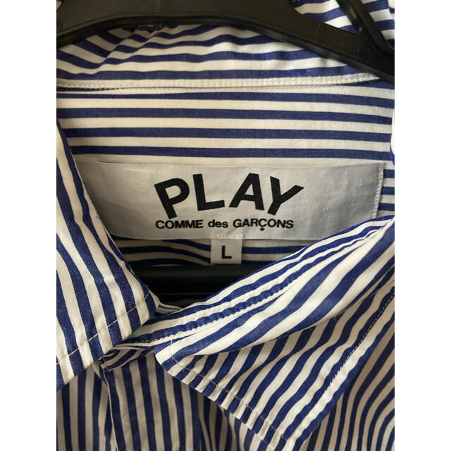 COMME des GARCONS(コムデギャルソン)のPLAY COMME des GARCONSストライブシャツ コムデギャルソン メンズのトップス(シャツ)の商品写真