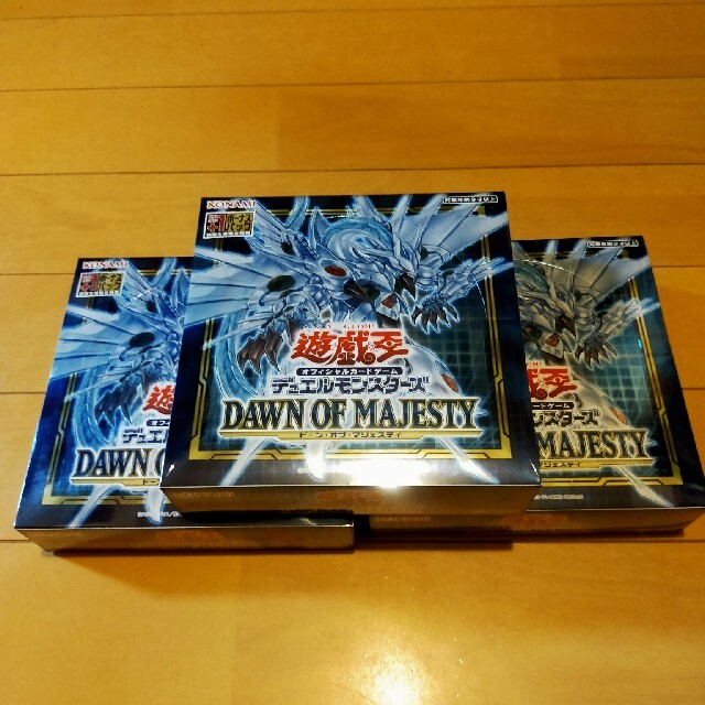 遊戯王　DAWN OF MAJESTY シュリンク付　3BOX