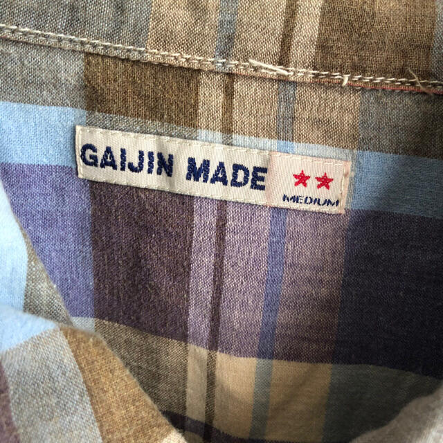 GAIJIN MADE(ガイジンメイド)のGAIJIN MADE 半袖　チェック　シャツ　ガイジンメイド　Mサイズ メンズのトップス(シャツ)の商品写真