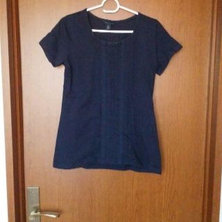 トミーヒルフィガー(TOMMY HILFIGER)の【Tommy Hilfiger】＜紺色カットソー＞(カットソー(半袖/袖なし))