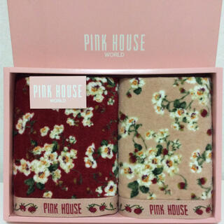 PINK HOUSE - ピンクハウス 花いちご ウォッシュタオル２枚セット 箱 ...