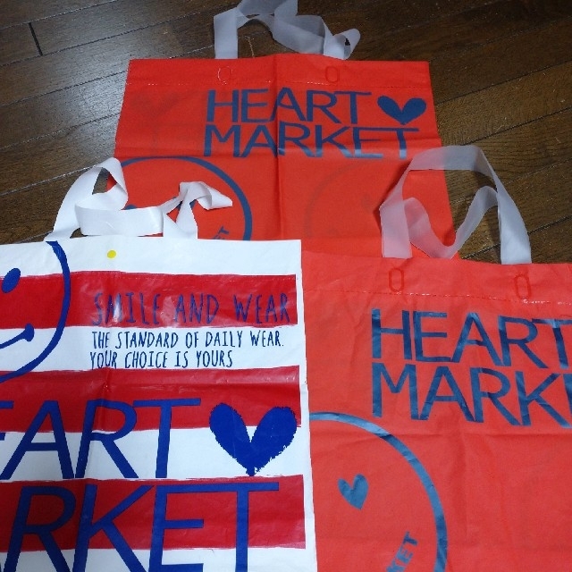Heart Market(ハートマーケット)のハートマーケットショップビニール製バック レディースのバッグ(ショップ袋)の商品写真