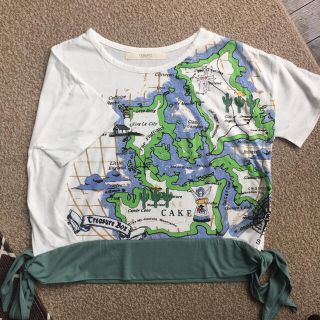 レイカズン(RayCassin)の地図柄 半袖Tシャツ(Tシャツ(半袖/袖なし))