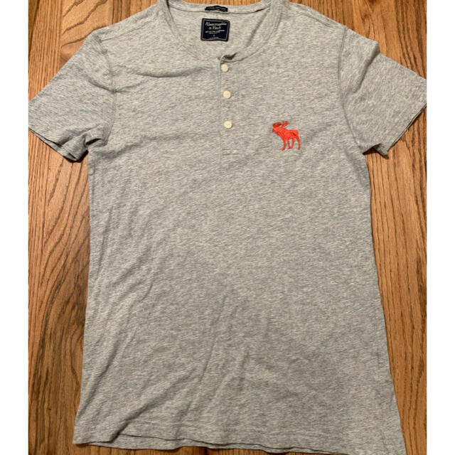 Abercrombie&Fitch(アバクロンビーアンドフィッチ)のアバクロ　Tシャツ　グレー日本表記　Mサイズくらい メンズのトップス(Tシャツ/カットソー(半袖/袖なし))の商品写真