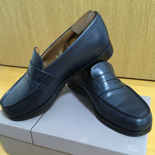 JM WESTON ローファー ネイビー5/E-