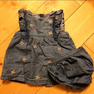 ザラキッズ(ZARA KIDS)のZARA baby ワンピース　＋NEXT ロンパース2点(ワンピース)