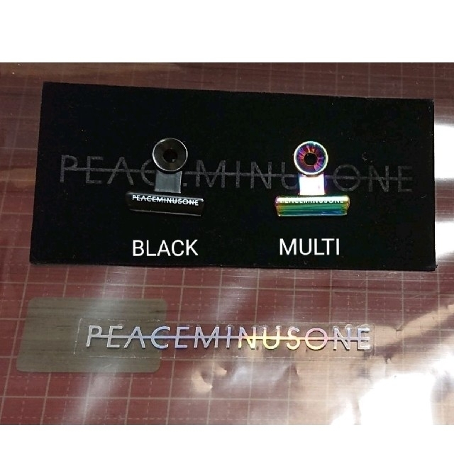 PEACEMINUSONE BULLDOG CLIP PIN ブラック マルチ