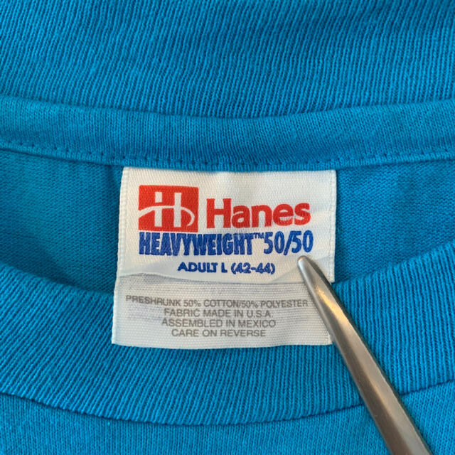 Hanes(ヘインズ)の【HANSE】90s ビンテージ Tシャツ L アメリカ古着 USA製 メンズのトップス(Tシャツ/カットソー(半袖/袖なし))の商品写真