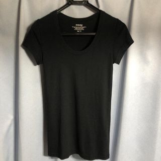 マウジー(moussy)のmoussy丈長ブラックTシャツＭ(Tシャツ(半袖/袖なし))