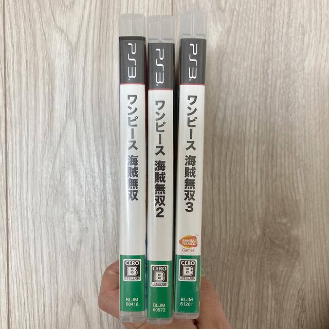 BANDAI(バンダイ)のワンピース 海賊無双 1〜3 PS3 エンタメ/ホビーのゲームソフト/ゲーム機本体(家庭用ゲームソフト)の商品写真