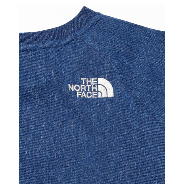 THE NORTH FACE(ザノースフェイス)の新品　ノースフェイス　デニムワンピース　キッズ110 キッズ/ベビー/マタニティのキッズ服女の子用(90cm~)(ワンピース)の商品写真