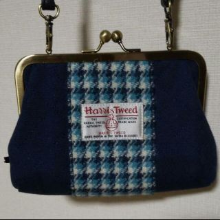 ハリスツイード(Harris Tweed)の最終値下げ！ Harris Tweedのがま口ポシェット(ショルダーバッグ)