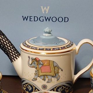 ウェッジウッド(WEDGWOOD)のりかこ 様専用です。ウエッジウッドブルーエレファントティーセット(食器)