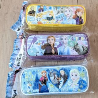 ディズニー(Disney)の★値下げ★　☆新品☆　アナと雪の女王　ペンポーチ　３種セット(ペンケース/筆箱)