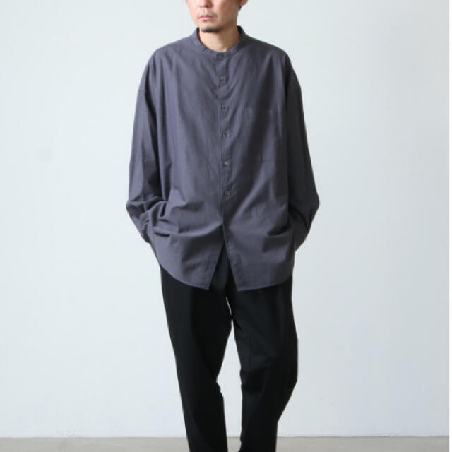 1LDK SELECT(ワンエルディーケーセレクト)のGraphpaper Oversized Band Collar Shirt メンズのトップス(シャツ)の商品写真