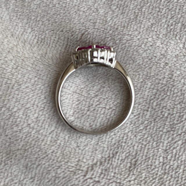 ルビー×ダイヤモンド×プラチナPt900指輪リング レディースのアクセサリー(リング(指輪))の商品写真