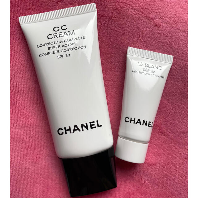 CHANEL ccクリーム N 10ベージュ　ルブランセラム付き