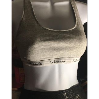 カルバンクライン(Calvin Klein)のCalvin Klein ブラレット（グレー）(ブラ)