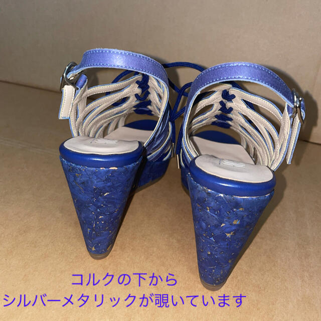 POOL SIDE(プールサイド)のプラットフォームサンダル　ブルー レディースの靴/シューズ(サンダル)の商品写真