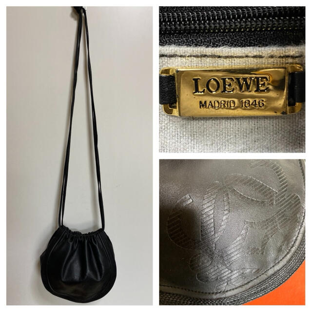 LOEWE - 美品 LOEWE オールド ロエベ ナッパレザー ショルダー バッグ ブラックの通販 by Safari｜ロエベならラクマ