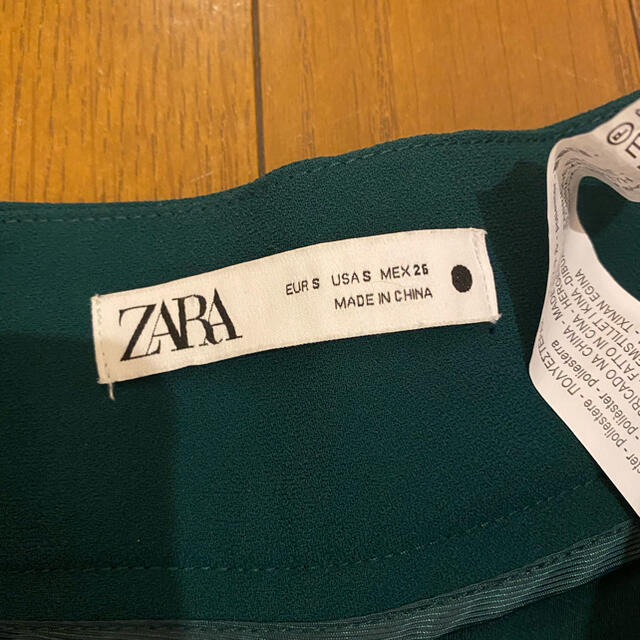 ZARA(ザラ)のZARA ワイドパンツ　S 美品 レディースのパンツ(カジュアルパンツ)の商品写真