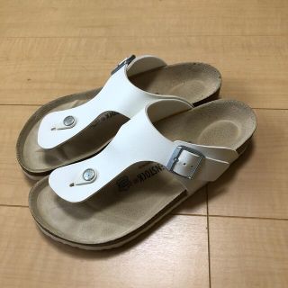 ビルケンシュトック(BIRKENSTOCK)のビリケンシュトック　ホワイト　サイズ40(サンダル)