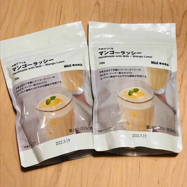 MUJI (無印良品)(ムジルシリョウヒン)の無印　マンゴーラッシー　2袋 食品/飲料/酒の食品(菓子/デザート)の商品写真