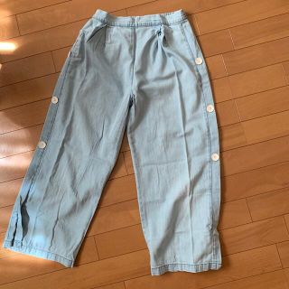 ザラキッズ(ZARA KIDS)のZARA ワイドパンツ　薄いデニム　夏に！！　13-14y 164cm(ワンピース)