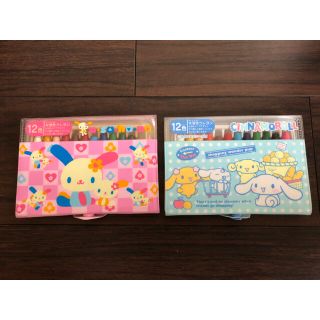 サンリオ(サンリオ)のサンリオ　12色水溶性クレヨン　ウサハナ&シナモンロール(クレヨン/パステル)