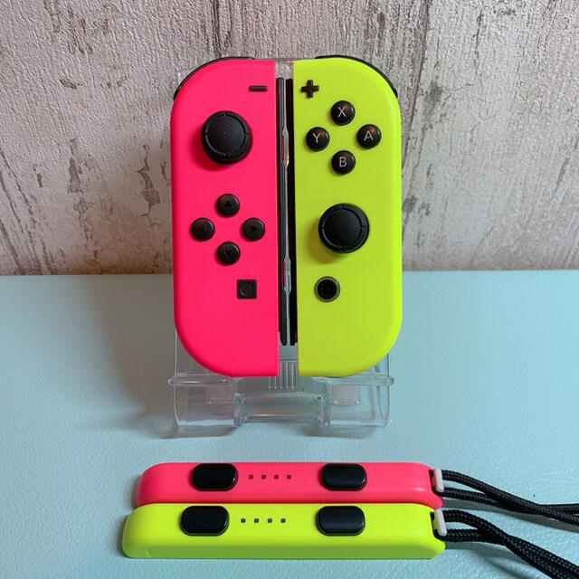 美品 人気カラー ピンク イエロー Switch 左右セット ジョイコン修理済み