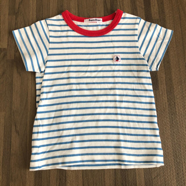 familiar(ファミリア)の【familiar】ボーダー　半袖Tシャツ　100 キッズ/ベビー/マタニティのキッズ服男の子用(90cm~)(Tシャツ/カットソー)の商品写真