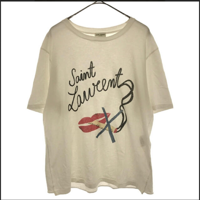 SAINT LAURENT PARIS ノースモーキングリップ　Tシャツ