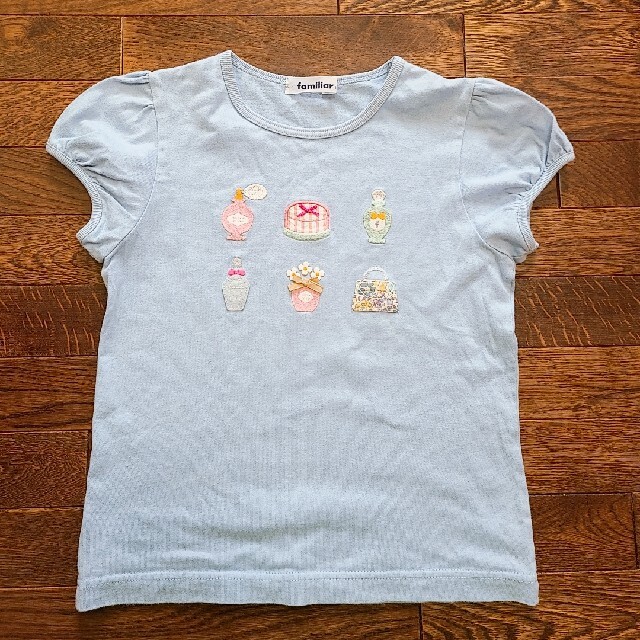 familiar(ファミリア)のfamiliar120 Tシャツ　トップス　水色 キッズ/ベビー/マタニティのキッズ服女の子用(90cm~)(Tシャツ/カットソー)の商品写真