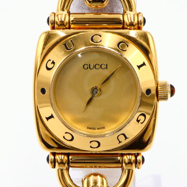 Gucci(グッチ)の大人気【電池新品】GUCCI 6300L バングル レディース 腕時計 付属品 レディースのファッション小物(腕時計)の商品写真
