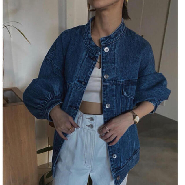 Ameri VINTAGE(アメリヴィンテージ)のAmerivintage OVER PUFF DENIM JACKET レディースのジャケット/アウター(Gジャン/デニムジャケット)の商品写真