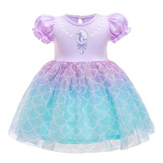 ウロコスカートがかわいい♡アリエル風人魚姫ワンピース♪女の子 ガールズ お姫様(ドレス/フォーマル)