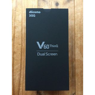 エルジーエレクトロニクス(LG Electronics)のSIMロック解除済　ドコモ LG V60 ThinQ L-51A 5G 黒(スマートフォン本体)