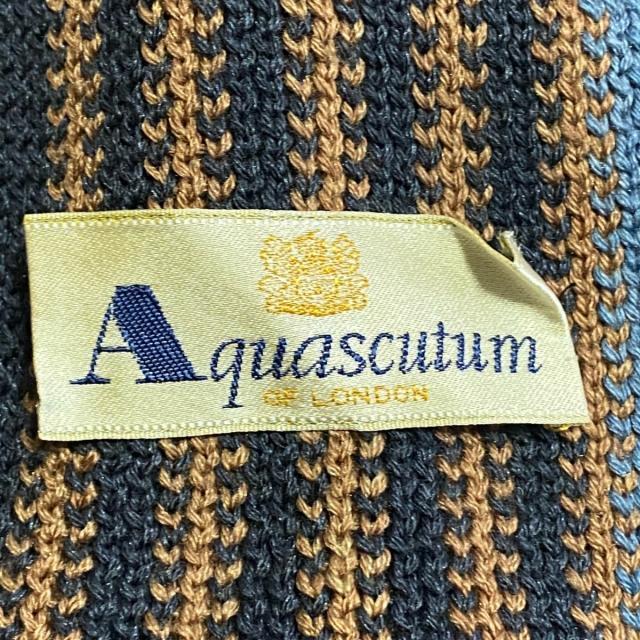 AQUA SCUTUM(アクアスキュータム)のアクアスキュータム美品  - ストライプ レディースのファッション小物(マフラー/ショール)の商品写真