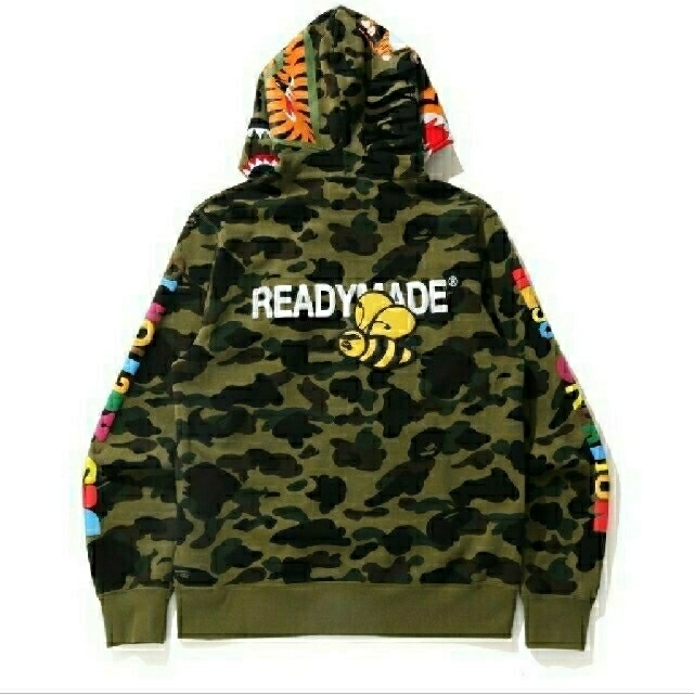 XLサイズ BAPE X READYMADE TIGER SHARK パーカー