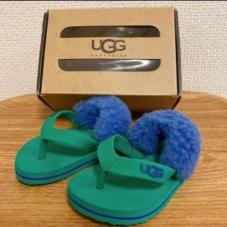 アグ(UGG)のUGG アグ ベビー サンダル グリーン S 2/3 6-12  11cm(サンダル)