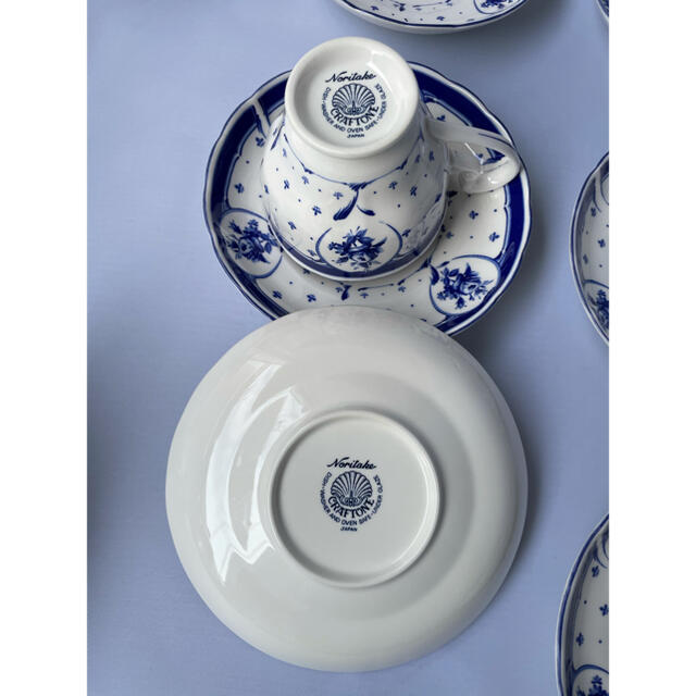 Noritake ノリタケ カップ&ソーサー クラフトーン 6客 未使用 8