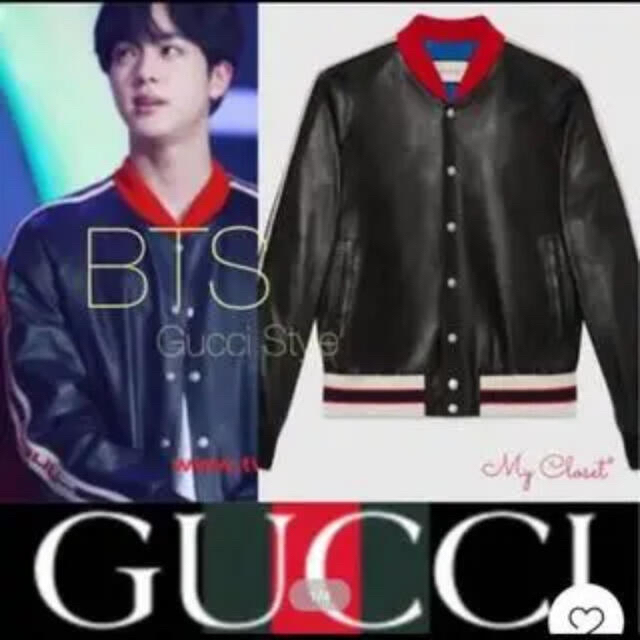 GUCCI - GUCCIレザーボンバージャケット BTS Nissy 着用の通販 GUCCI - GUCCIレザーボンバージャケット BTS Nissy 着用の通販