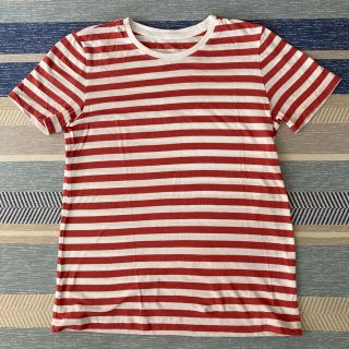 ムジルシリョウヒン(MUJI (無印良品))のあきさん専用　無印 赤ボーダーＴシャツ(Tシャツ(半袖/袖なし))