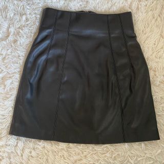 ザラ(ZARA)の美品！2020年購入！レザーミニスカート(ミニスカート)