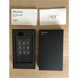 キョウセラ(京セラ)のdocomo カードケータイ　KY-01L 中古品(携帯電話本体)