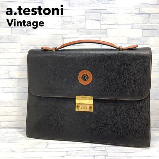 お値下げ可能【一度、短時間使用】a.testoni アテストーニ　ビジネスバッグ