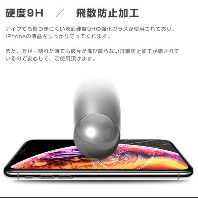 【激安】覗き見防止 iphone11/iPhoneXRガラスフィルム スマホ/家電/カメラのスマホアクセサリー(保護フィルム)の商品写真