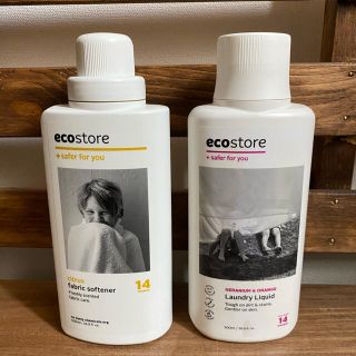 コスメキッチン(Cosme Kitchen)のエコストア　ecostore 空ボトル　ランドリーリキッド　ソフトナー(洗剤/柔軟剤)